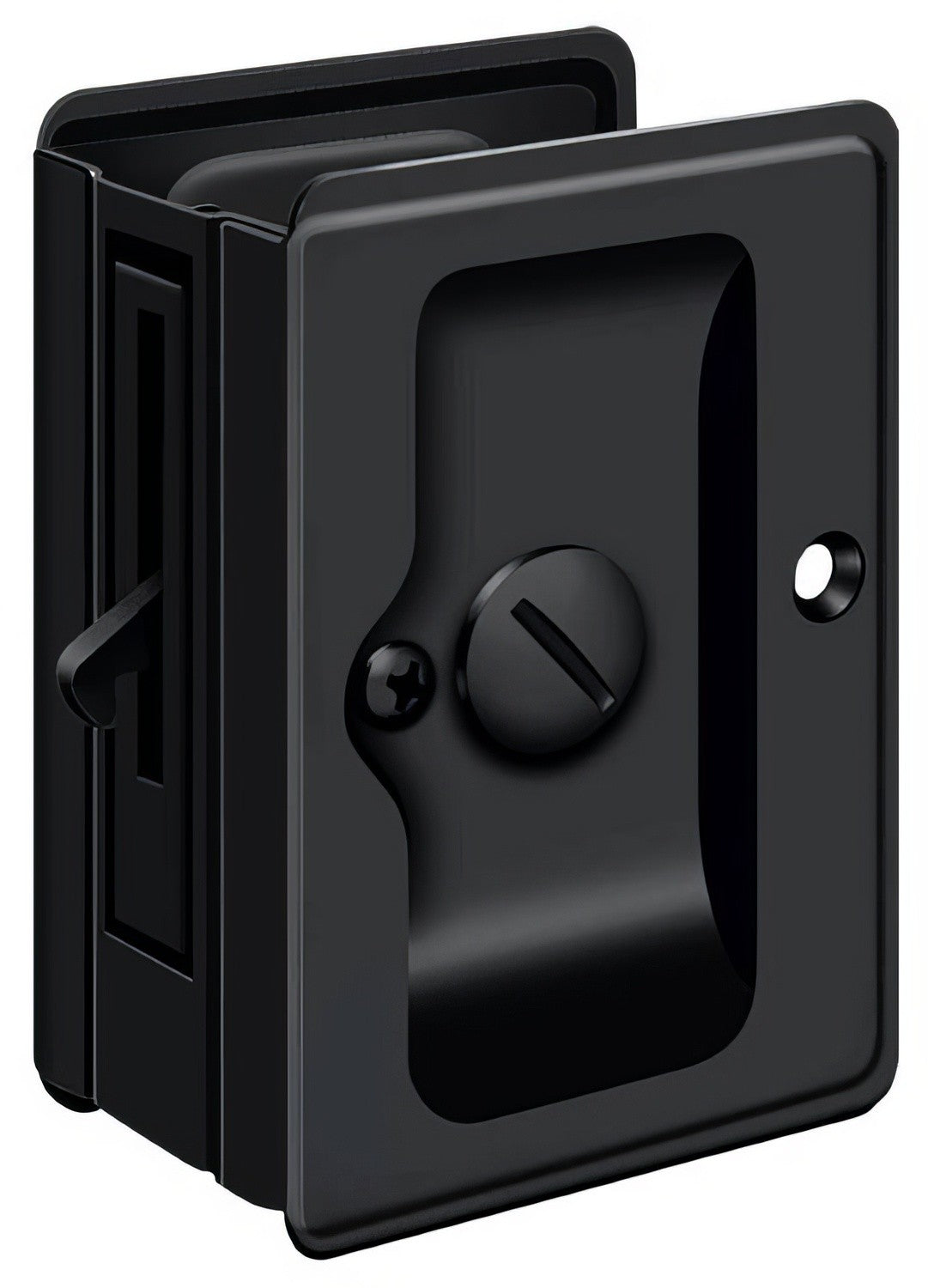 Deltana SDLA325 3-1/4" x 2-1/4" HD Privacy Pocket Door Lock