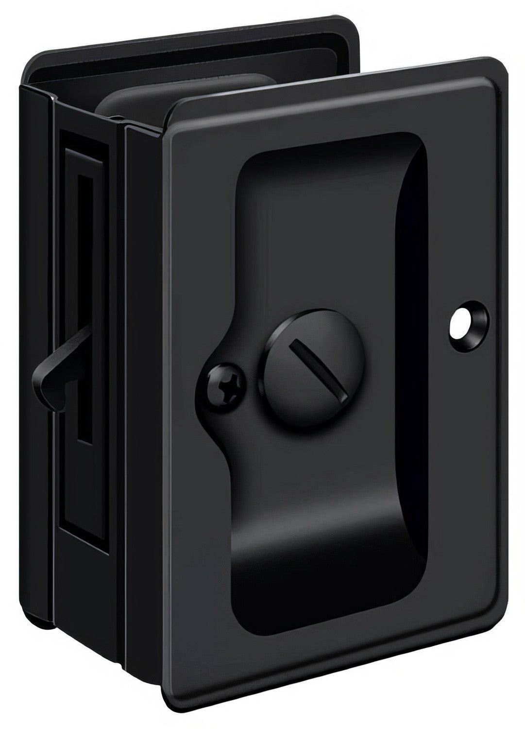 Deltana SDLA325 3-1/4" x 2-1/4" HD Privacy Pocket Door Lock.