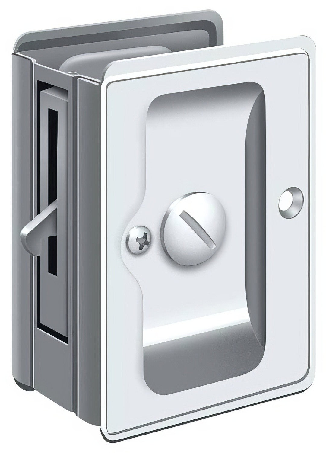 Deltana SDLA325 3-1/4" x 2-1/4" HD Privacy Pocket Door Lock