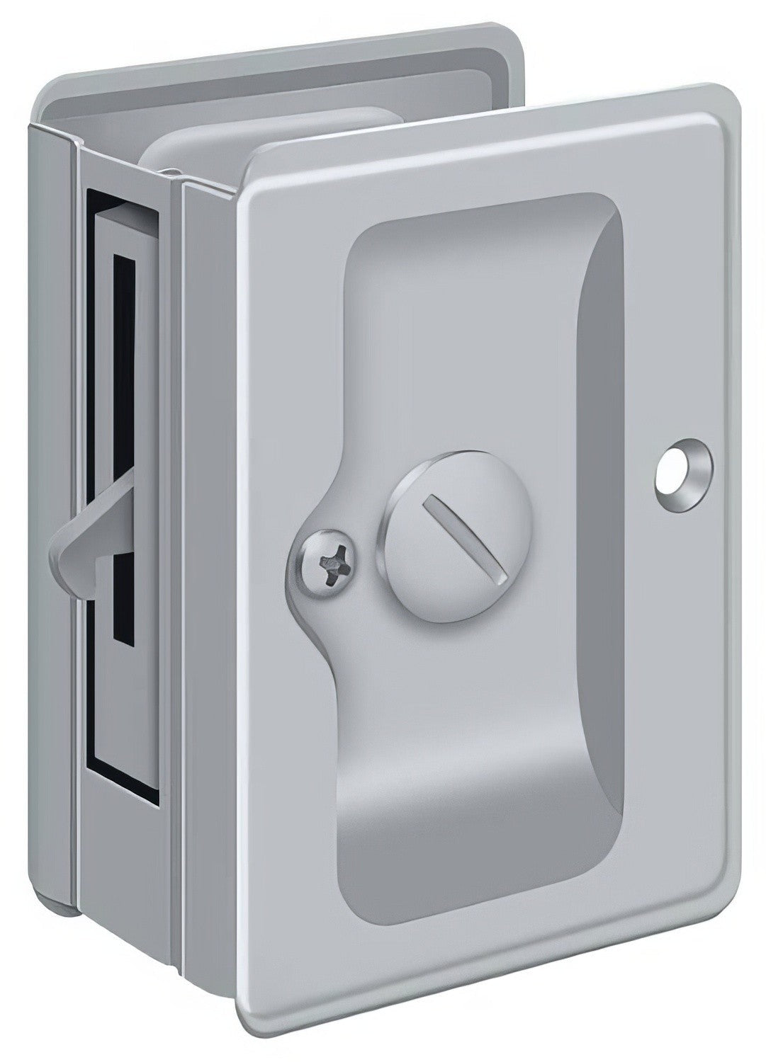 Deltana SDLA325 3-1/4" x 2-1/4" HD Privacy Pocket Door Lock