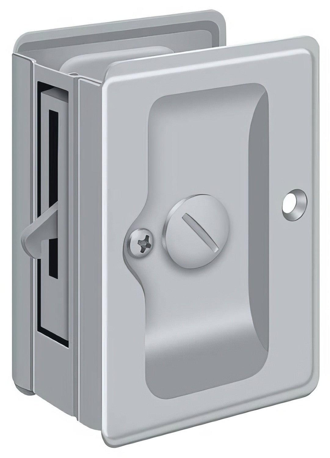 Deltana SDLA325 3-1/4" x 2-1/4" HD Privacy Pocket Door Lock.