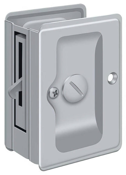 Deltana SDLA325 3-1/4" x 2-1/4" HD Privacy Pocket Door Lock.