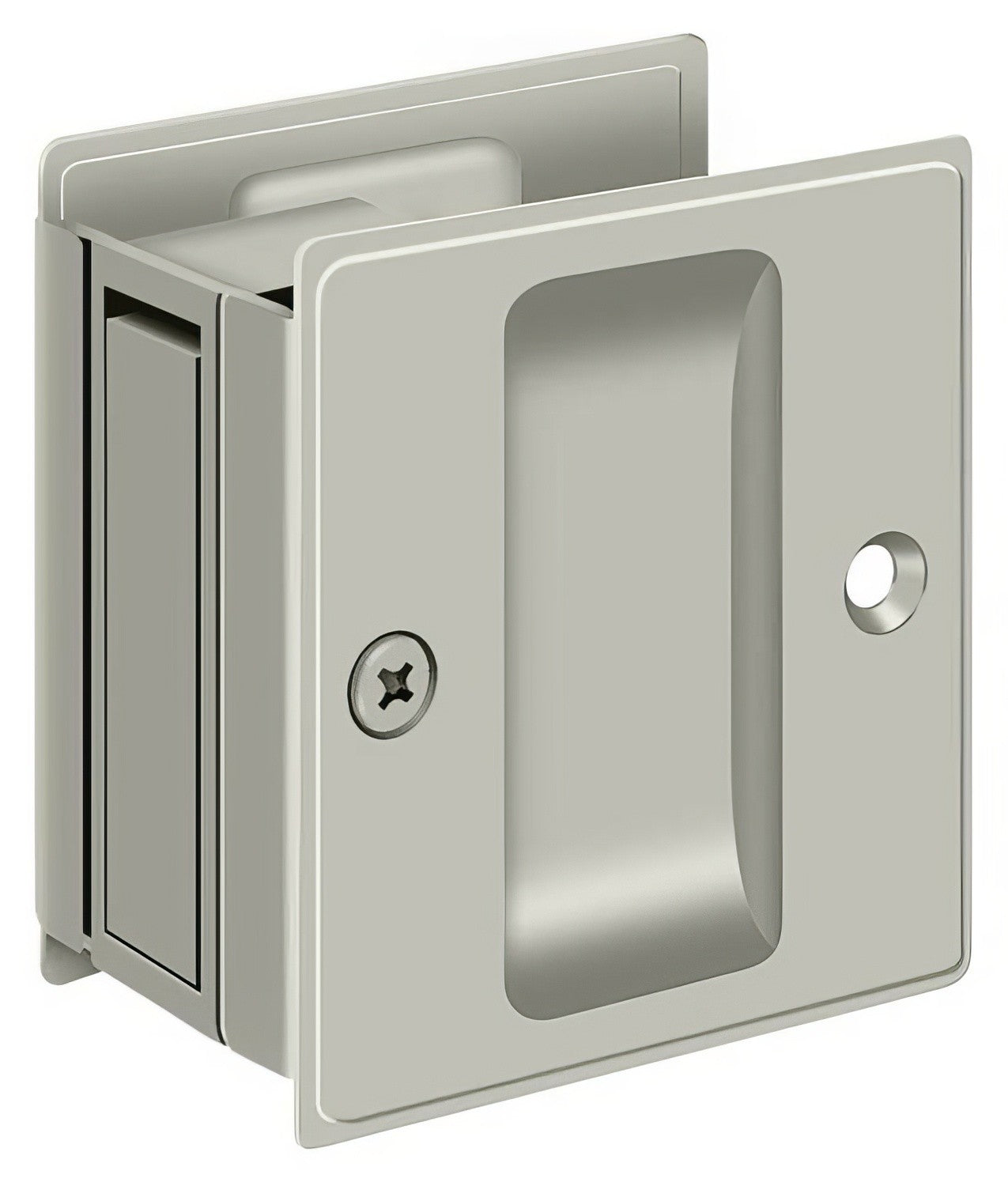 Deltana SDP25 2-1/2" x 2-3/4" Passage Pocket Door Lock