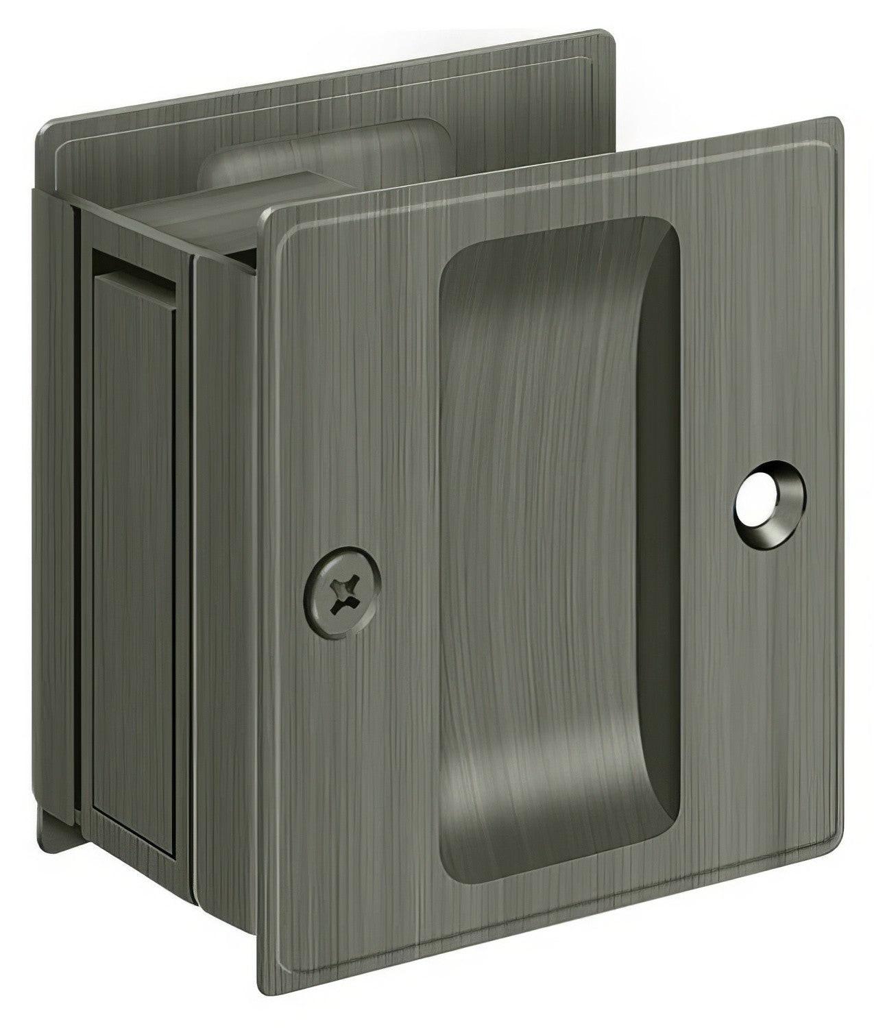 Deltana SDP25 2-1/2" x 2-3/4" Passage Pocket Door Lock