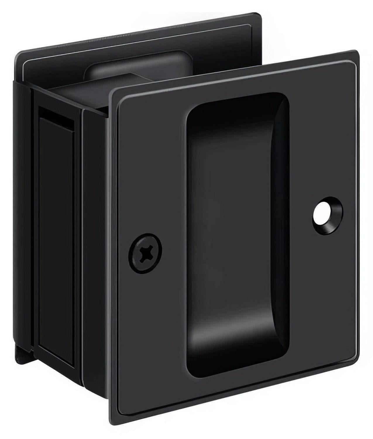 Deltana SDP25 2-1/2" x 2-3/4" Passage Pocket Door Lock