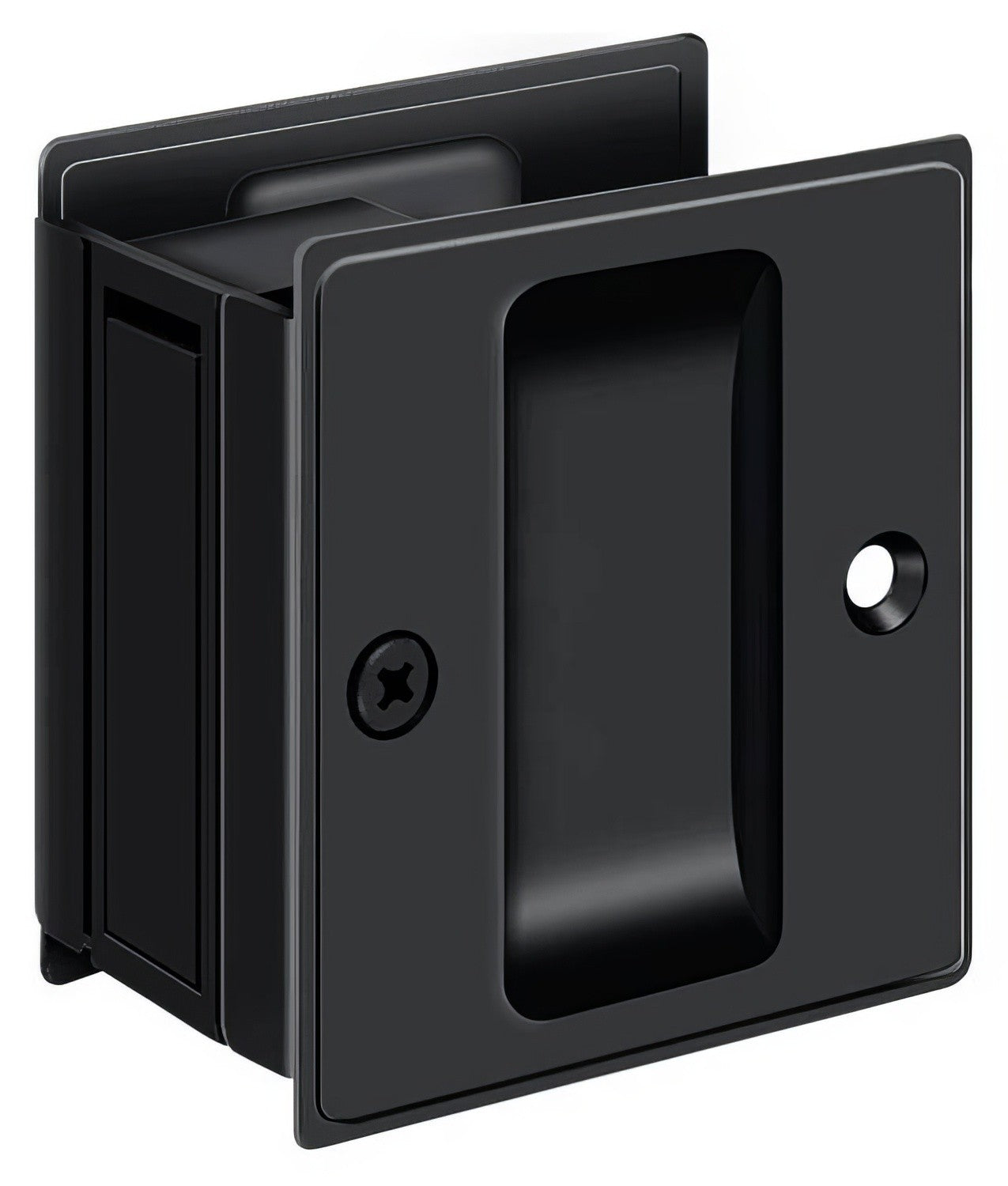 Deltana SDP25 2-1/2" x 2-3/4" Passage Pocket Door Lock