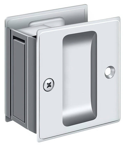Deltana SDP25 2-1/2" x 2-3/4" Passage Pocket Door Lock