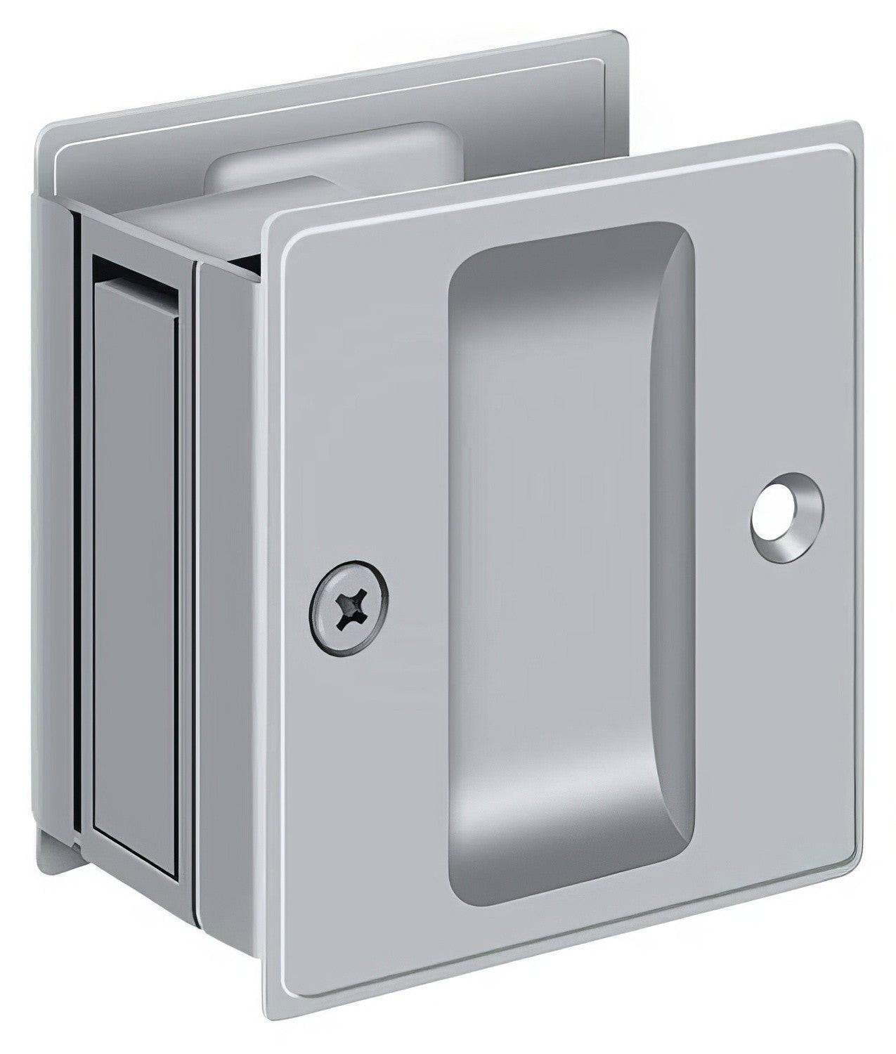 Deltana SDP25 2-1/2" x 2-3/4" Passage Pocket Door Lock