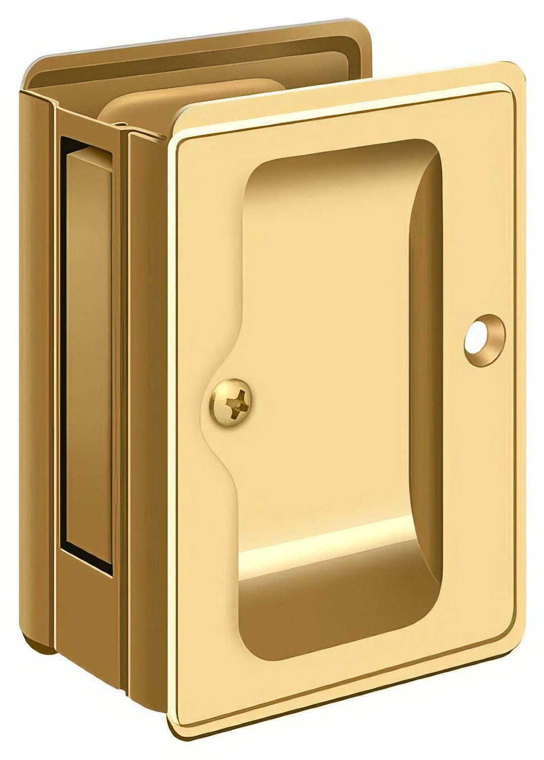 Deltana SDPA325 3-1/4" x 2-1/4" HD Passage Pocket Door Lock