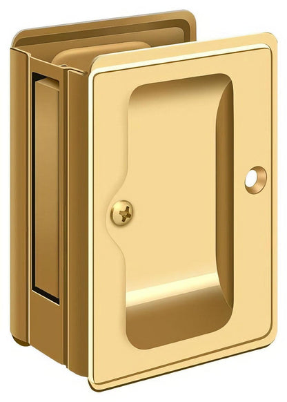 Deltana SDPA325 3-1/4" x 2-1/4" HD Passage Pocket Door Lock
