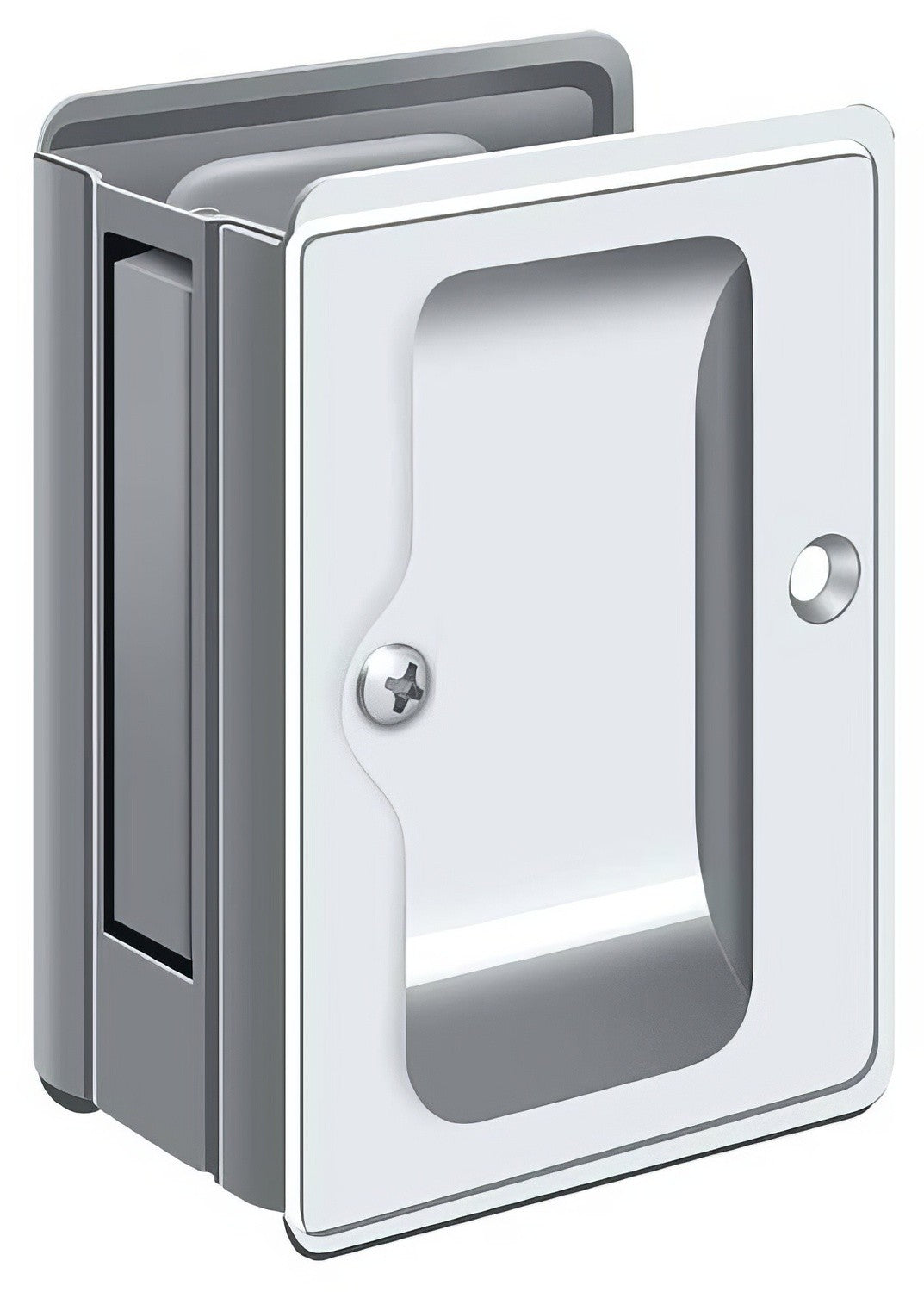 Deltana SDPA325 3-1/4" x 2-1/4" HD Passage Pocket Door Lock