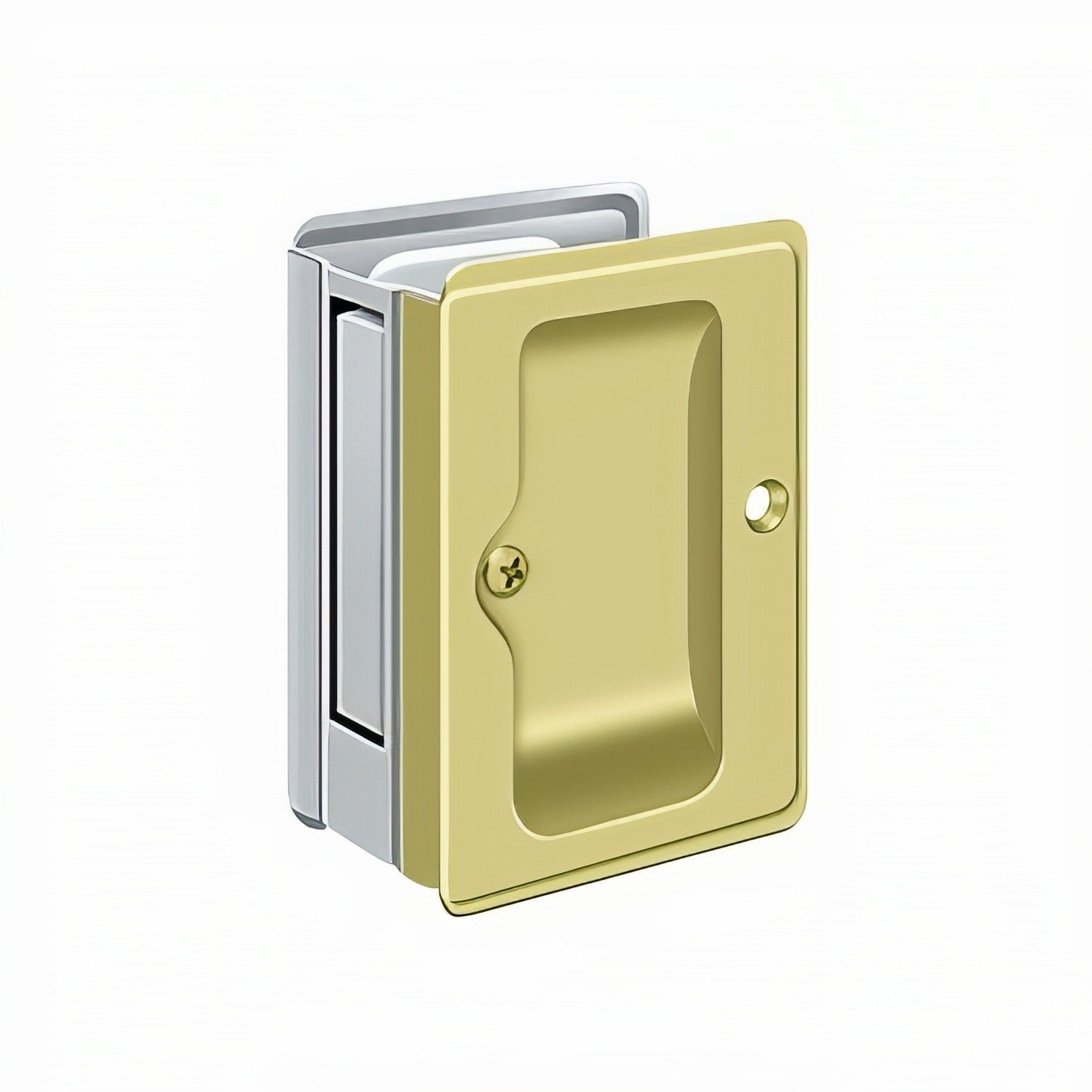 Deltana SDPA325 3-1/4" x 2-1/4" HD Passage Pocket Door Lock
