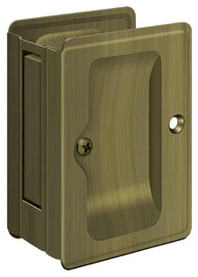Deltana SDPA325 3-1/4" x 2-1/4" HD Passage Pocket Door Lock