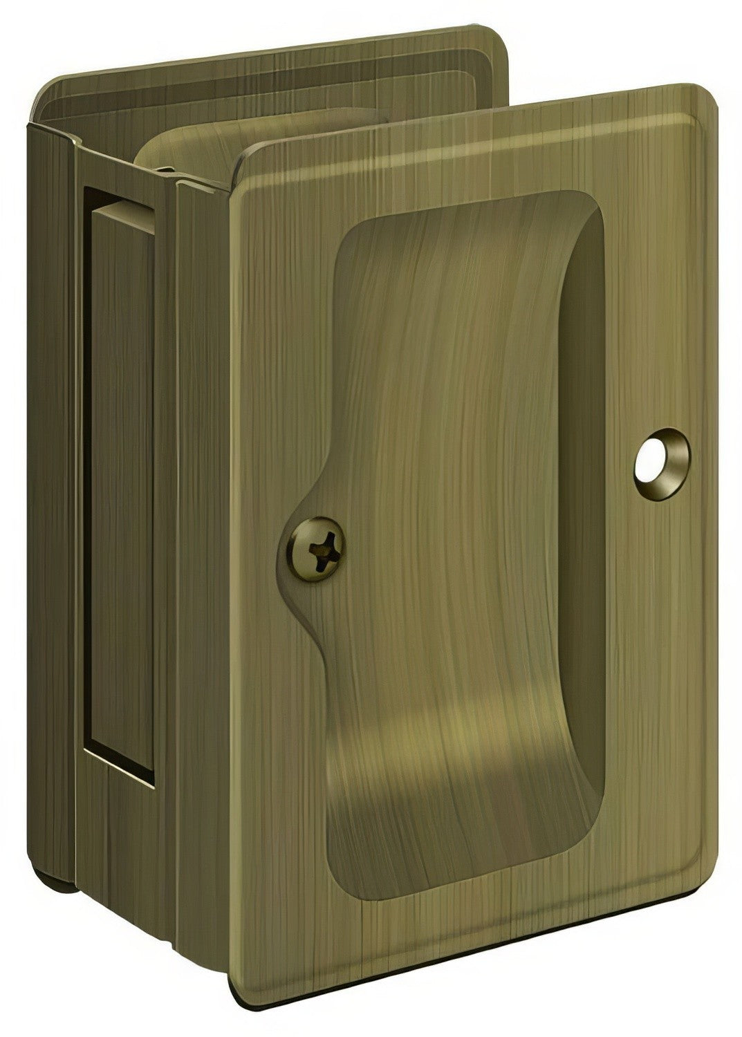 Deltana SDPA325 3-1/4" x 2-1/4" HD Passage Pocket Door Lock
