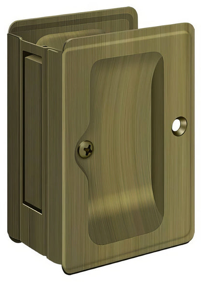 Deltana SDPA325 3-1/4" x 2-1/4" HD Passage Pocket Door Lock