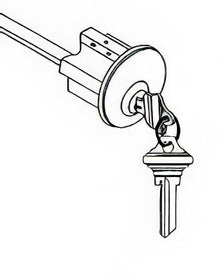 Better Home Products SKCCYLDBLT SC1 Low Profile Deadbolt Cylinder Assembly with 2 Keys.