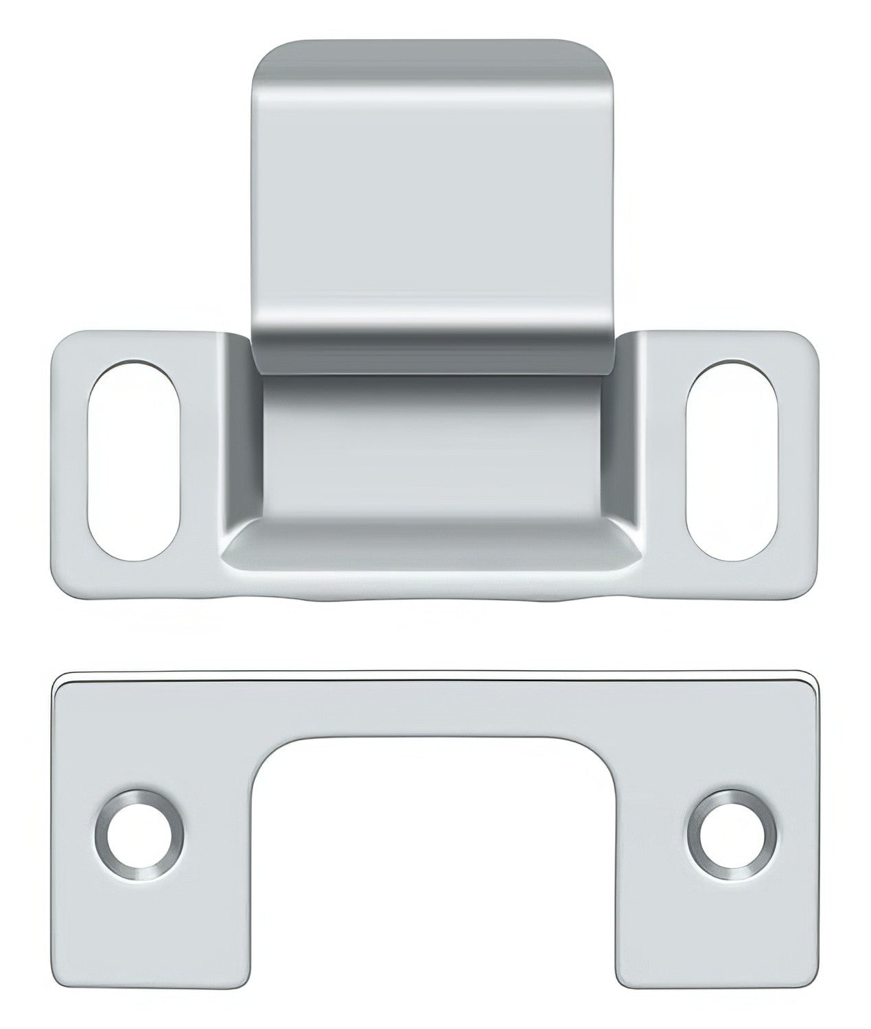 Deltana SP2751 2-3/4" x 1-1/4" Dust Cup Strike Plate.