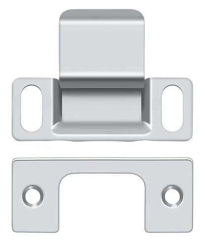 Deltana SP2751 2-3/4" x 1-1/4" Dust Cup Strike Plate.