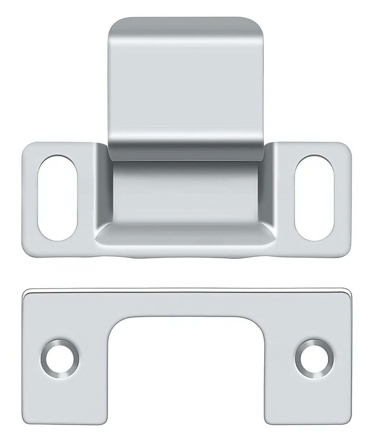 Deltana SP2751 2-3/4" x 1-1/4" Dust Cup Strike Plate