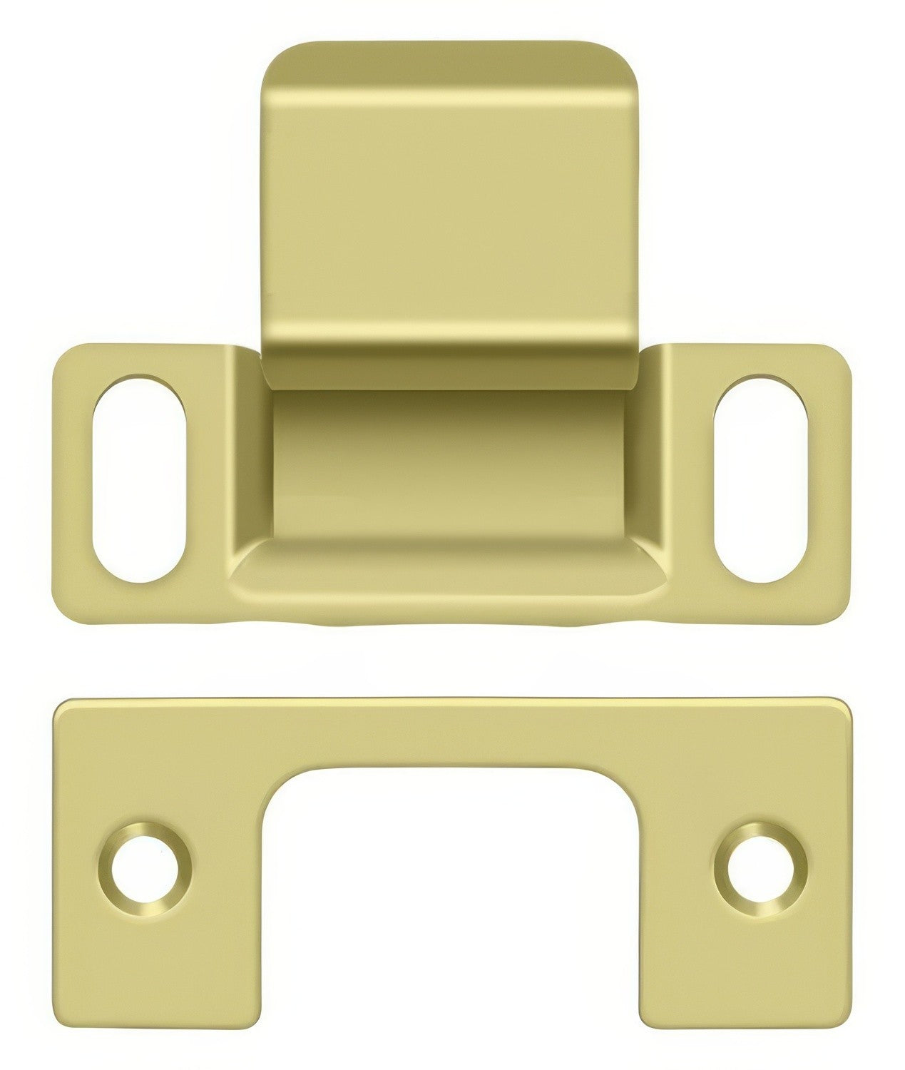 Deltana SP2751 2-3/4" x 1-1/4" Dust Cup Strike Plate.