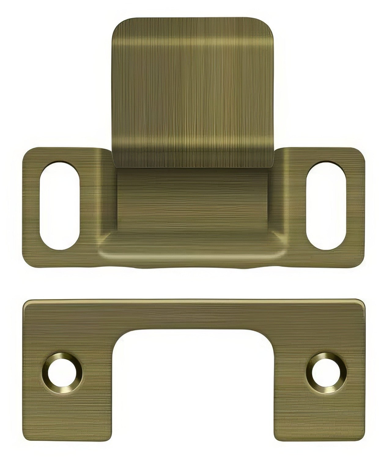 Deltana SP2751 2-3/4" x 1-1/4" Dust Cup Strike Plate.