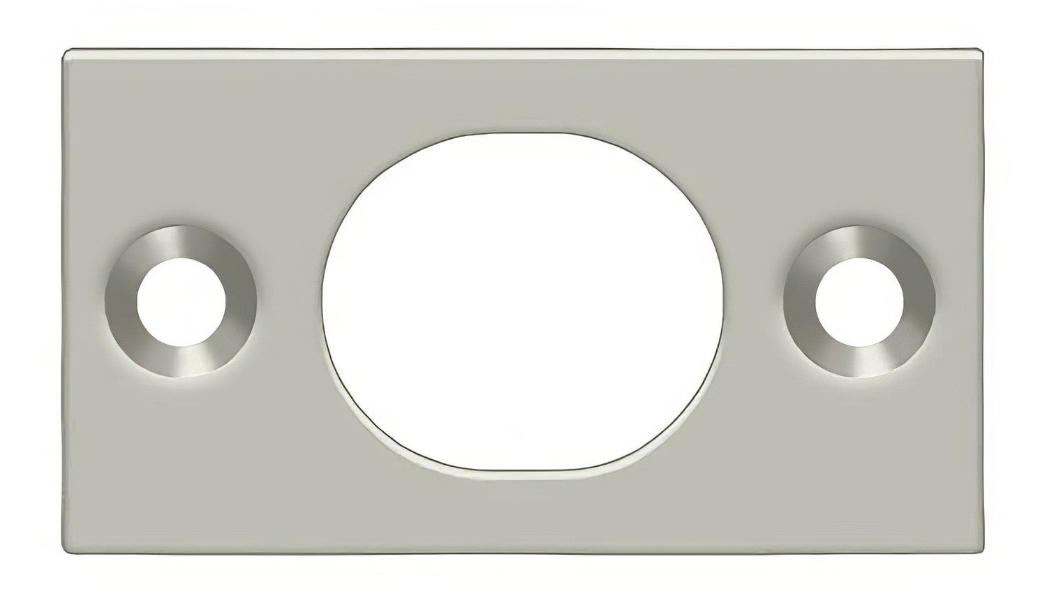 Deltana SP6FB 1-3/4" x 1" Strike Plate for 6" Flush Bolt.