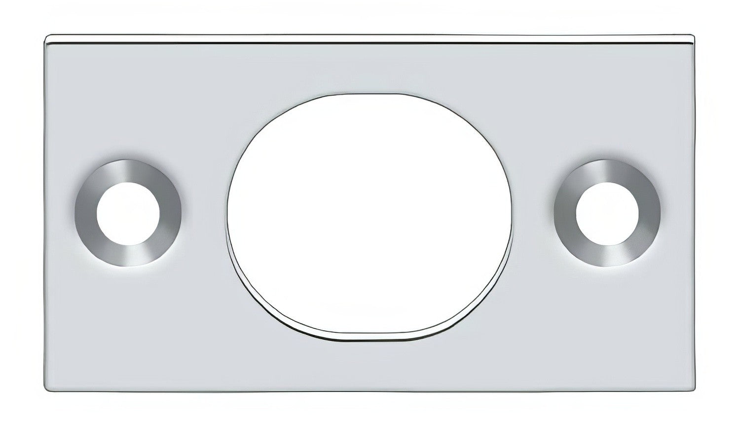 Deltana SP6FB 1-3/4" x 1" Strike Plate for 6" Flush Bolt.