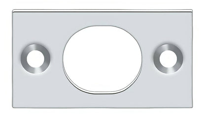 Deltana SP6FB 1-3/4" x 1" Strike Plate for 6" Flush Bolt.