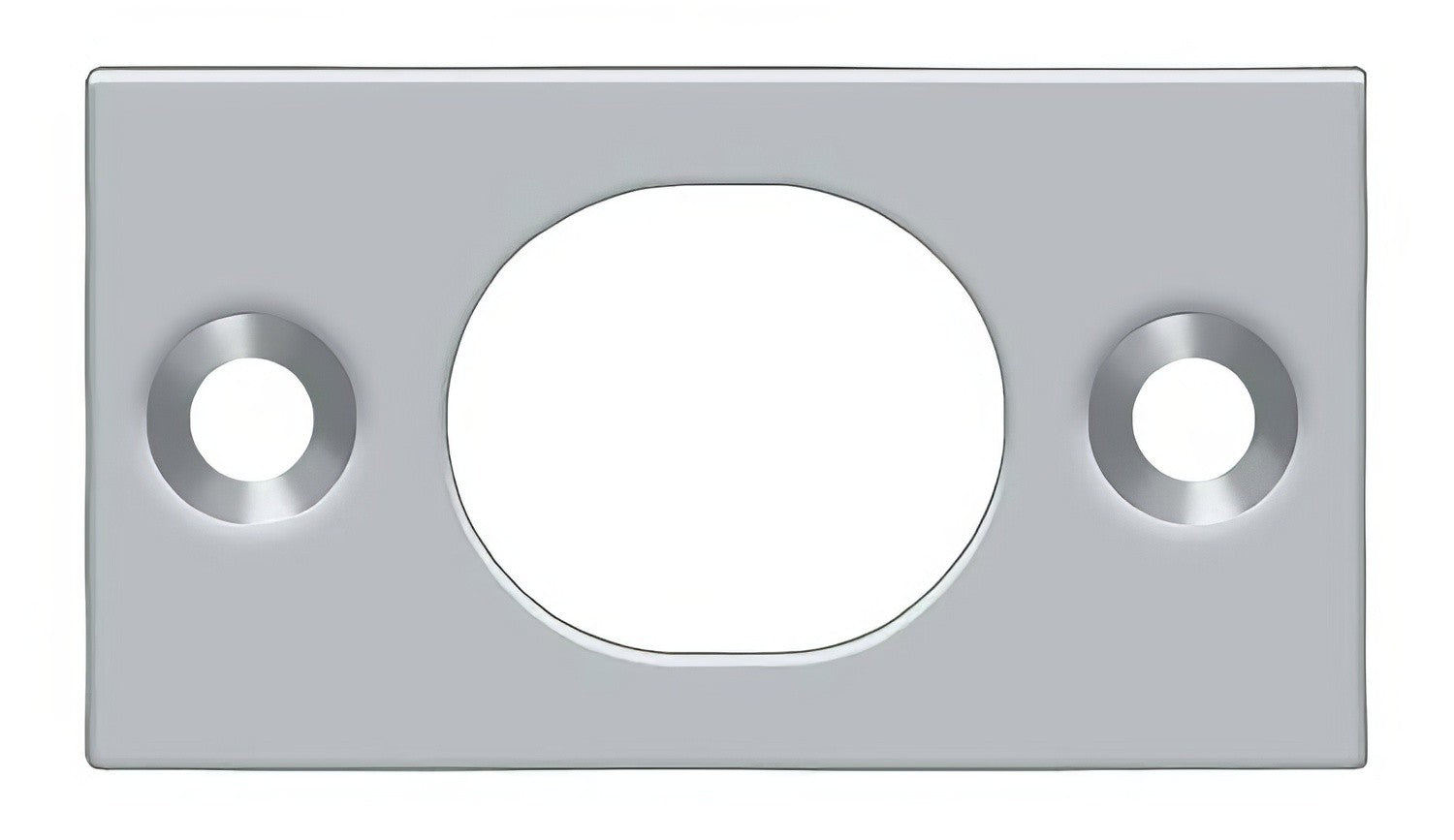 Deltana SP6FB 1-3/4" x 1" Strike Plate for 6" Flush Bolt.