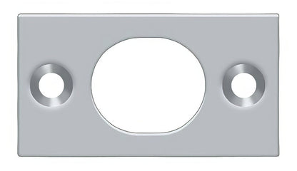 Deltana SP6FB 1-3/4" x 1" Strike Plate for 6" Flush Bolt.
