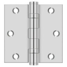 Deltana SS35BU 3-1/2" x 3-1/2" Stainless Steel Square Corner Ball Bearing Door Hinge