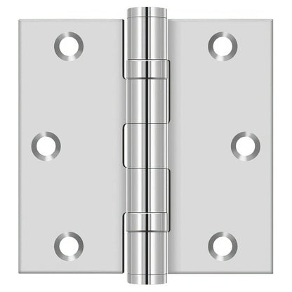 Deltana SS35BU 3-1/2" x 3-1/2" Stainless Steel Square Corner Ball Bearing Door Hinge