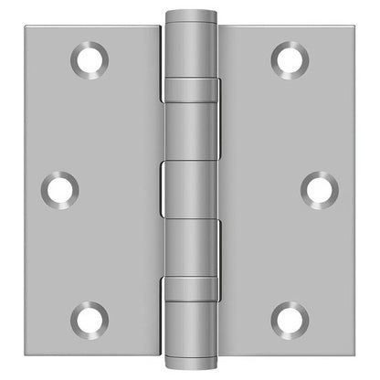 Deltana SS35BU 3-1/2" x 3-1/2" Stainless Steel Square Corner Ball Bearing Door Hinge