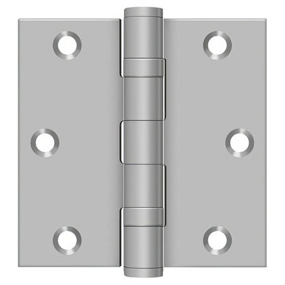 Deltana SS35BU 3-1/2" x 3-1/2" Stainless Steel Square Corner Ball Bearing Door Hinge