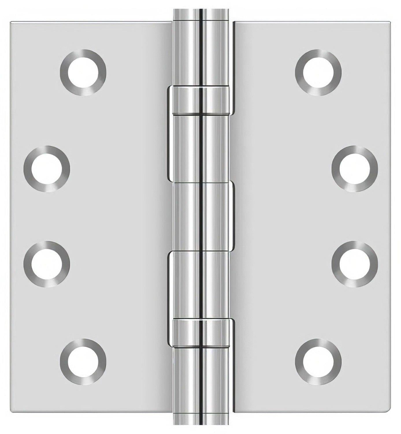 Deltana SS44BU 4" x 4" Stainless Steel Square Corner Ball Bearing Door Hinge