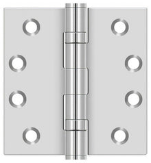 Deltana SS44BU 4" x 4" Stainless Steel Square Corner Ball Bearing Door Hinge