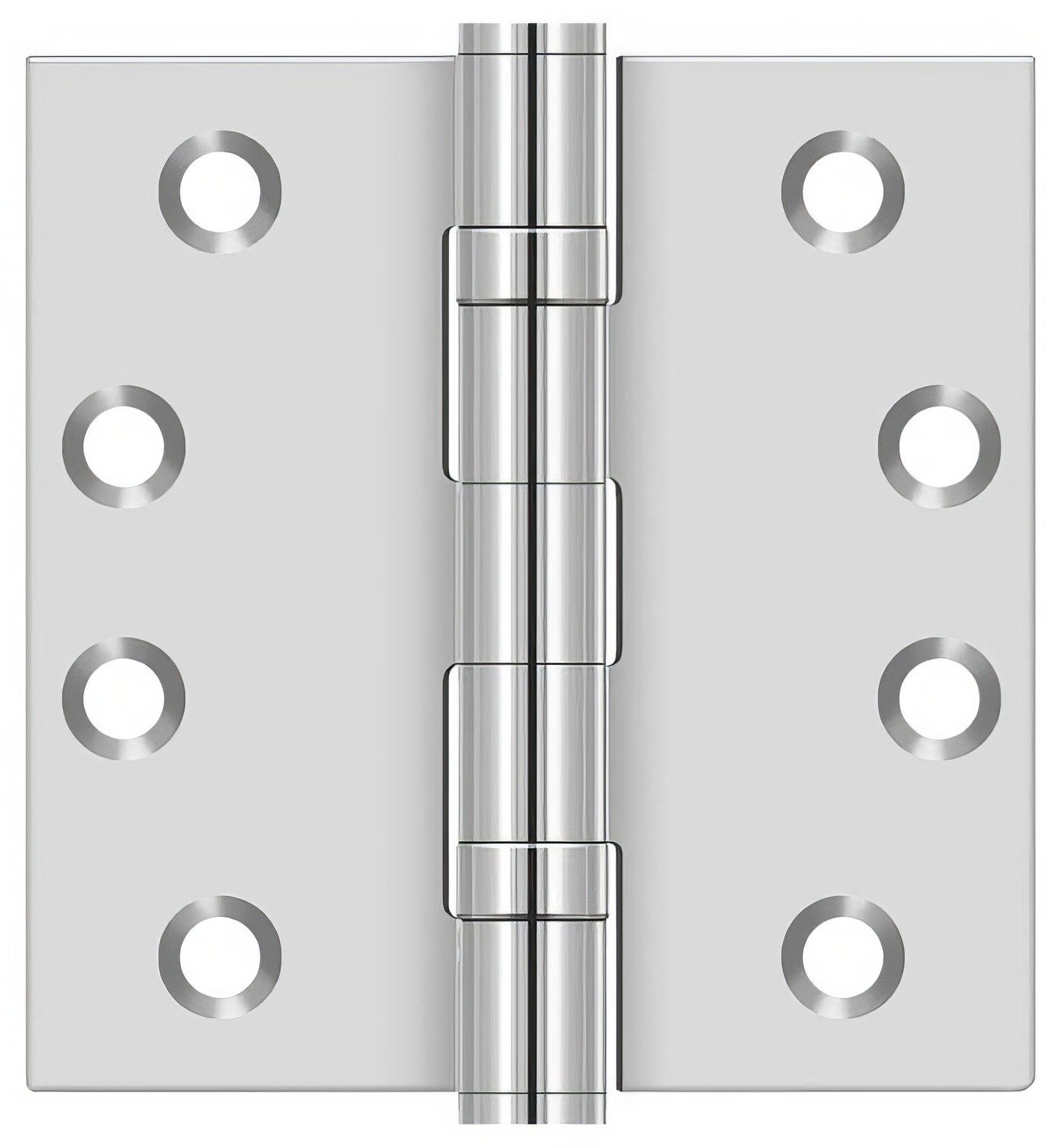 Deltana SS44BU 4" x 4" Stainless Steel Square Corner Ball Bearing Door Hinge