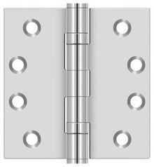 Deltana SS44BU 4" x 4" Stainless Steel Square Corner Ball Bearing Door Hinge