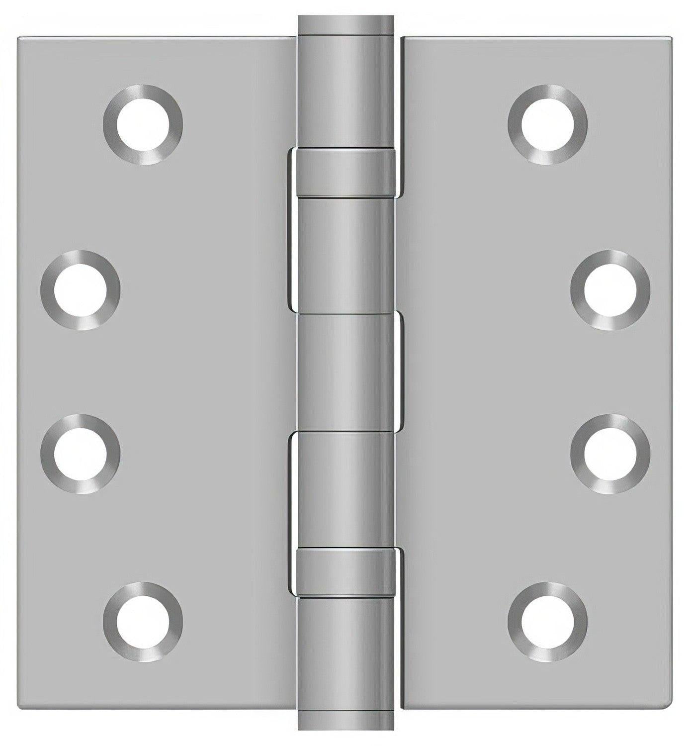 Deltana SS44BU 4" x 4" Stainless Steel Square Corner Ball Bearing Door Hinge