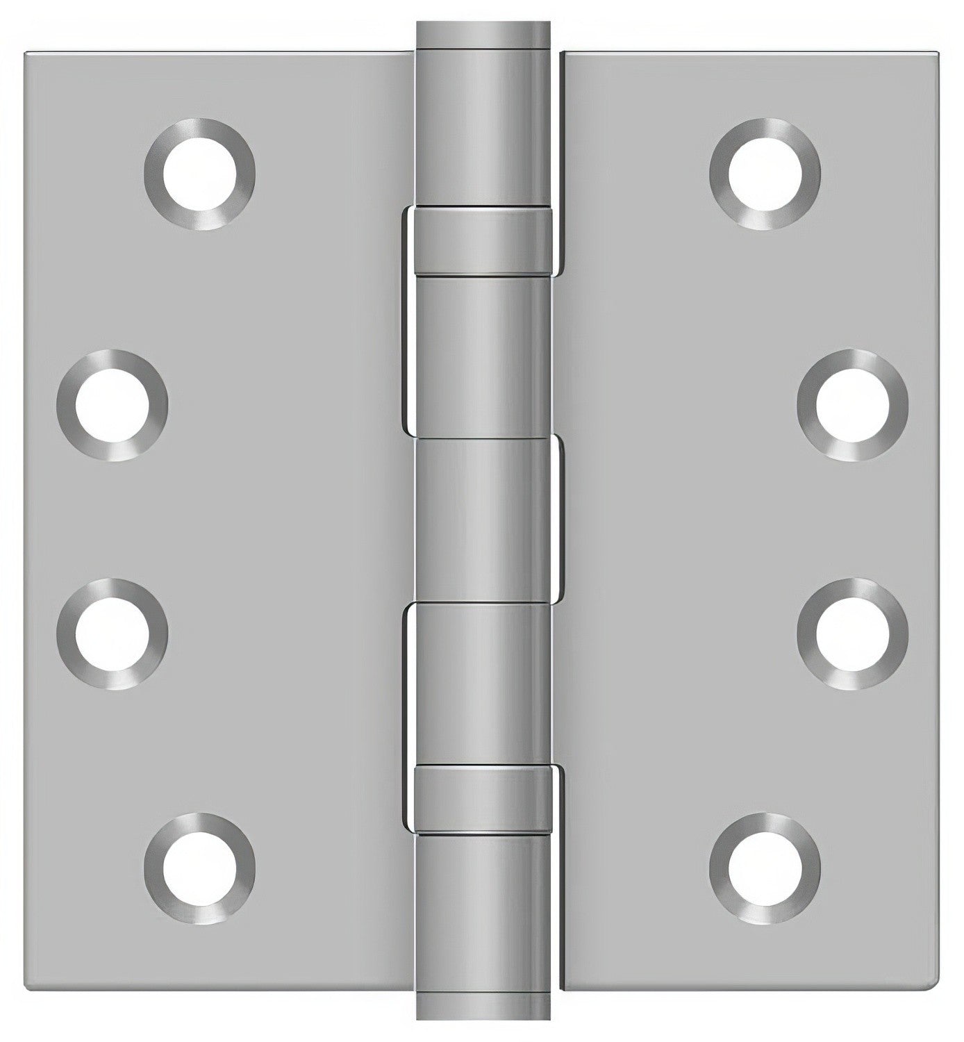 Deltana SS44BU 4" x 4" Stainless Steel Square Corner Ball Bearing Door Hinge
