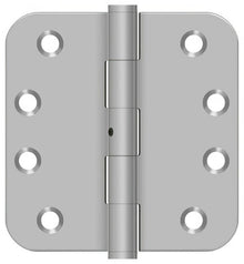 Deltana SS44R5-RN 4" x 4" Stainless Steel 5/8" Radius Corner Door Hinge NRP