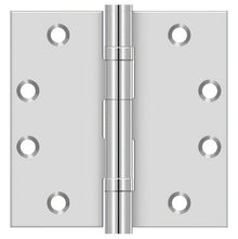 Deltana SS45BU 4-1/2" x 4-1/2" Stainless Steel Square Corner Door Hinge