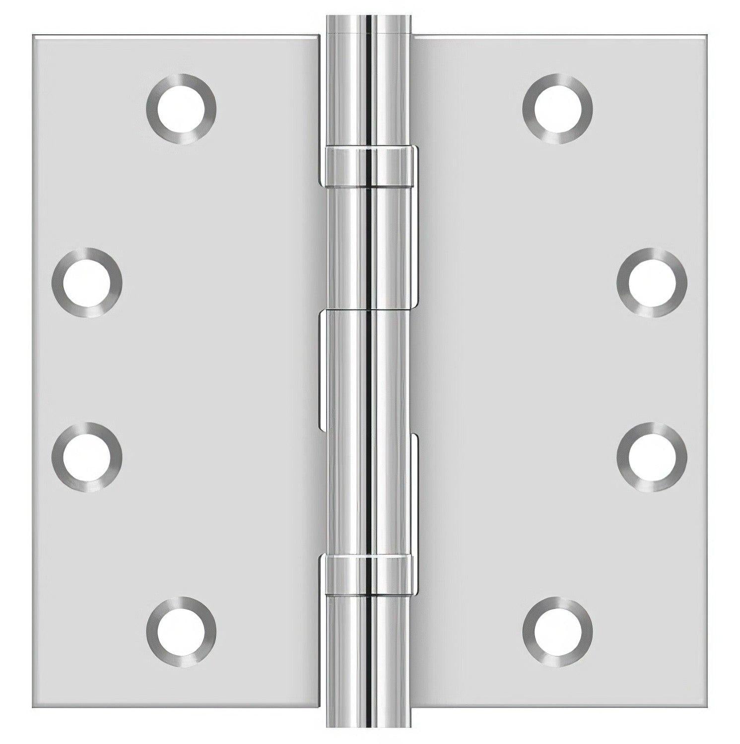 Deltana SS45BU 4-1/2" x 4-1/2" Stainless Steel Square Corner Door Hinge