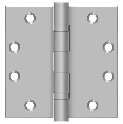 Deltana SS45BU 4-1/2" x 4-1/2" Stainless Steel Square Corner Door Hinge
