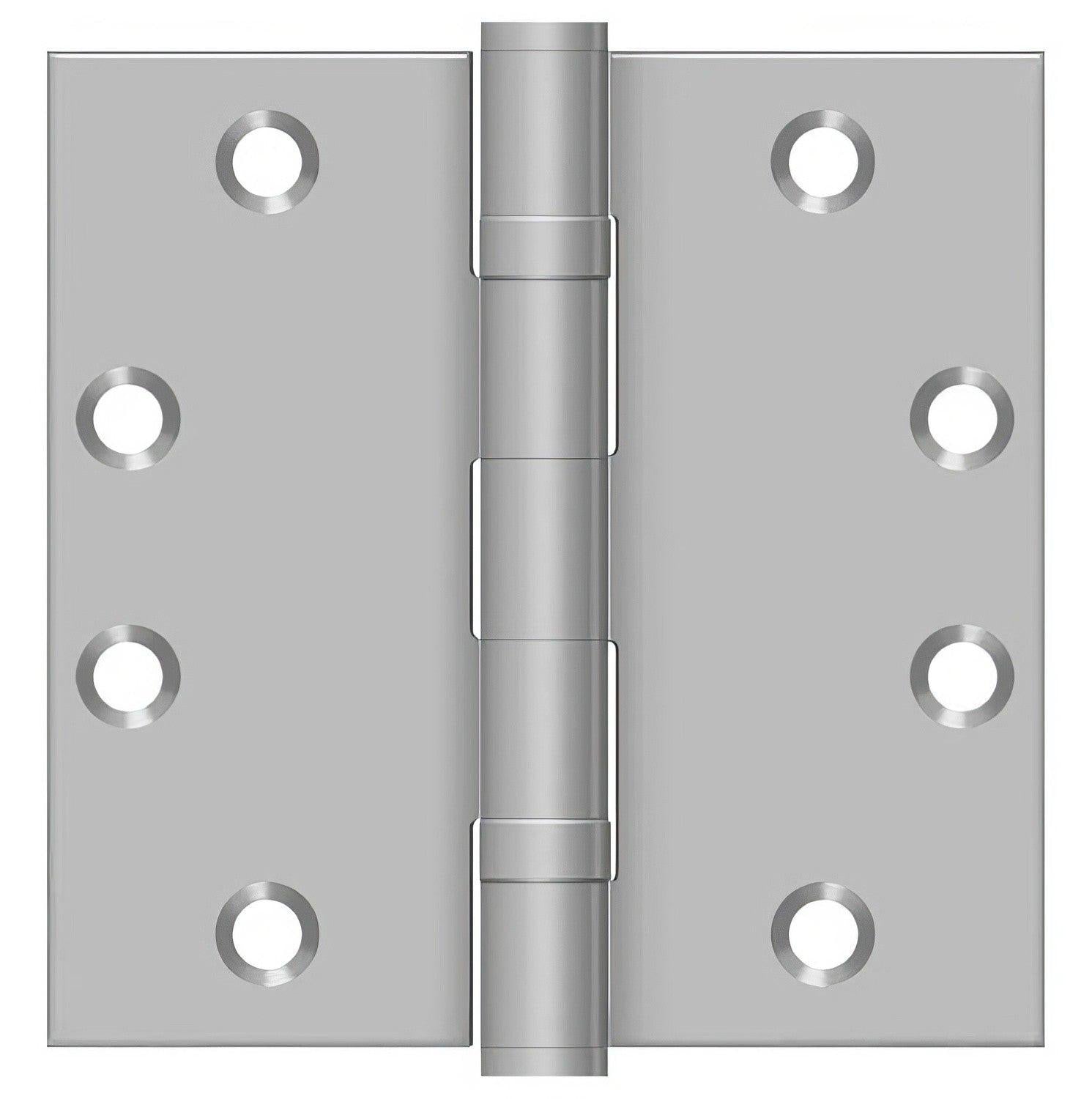 Deltana SS45BU 4-1/2" x 4-1/2" Stainless Steel Square Corner Door Hinge