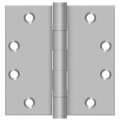 Deltana SS45BU 4-1/2" x 4-1/2" Stainless Steel Square Corner Door Hinge
