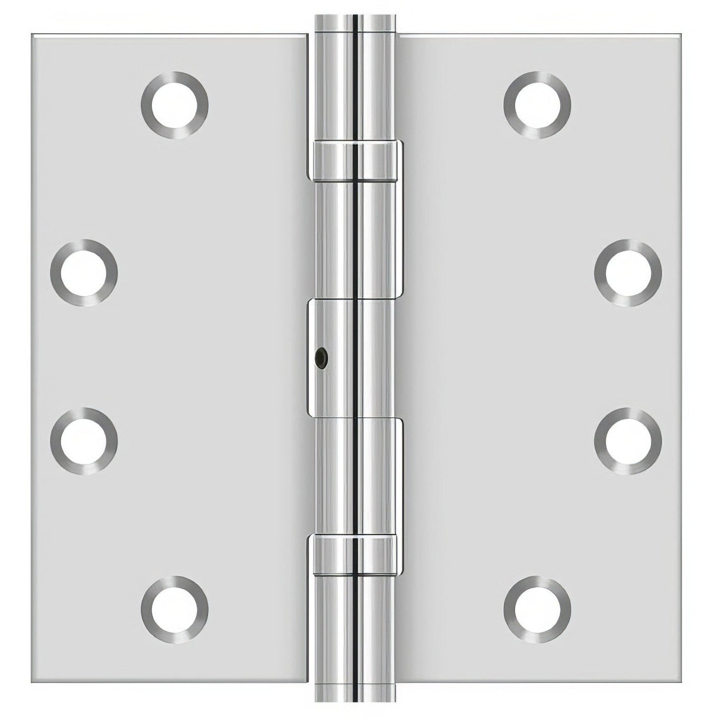 Deltana SS45NBU 4-1/2" x 4-1/2" Stainless Steel Square Corner Ball Bearing Door Hinge NRP.