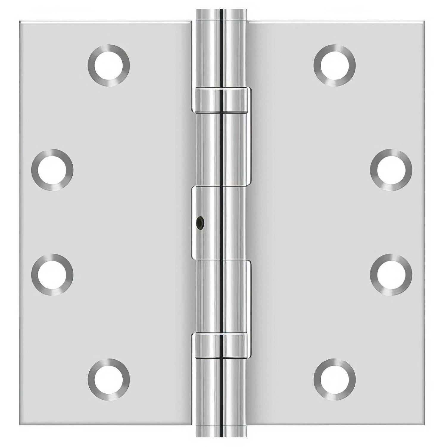 Deltana SS45NBU 4-1/2" x 4-1/2" Stainless Steel Square Corner Ball Bearing Door Hinge NRP.