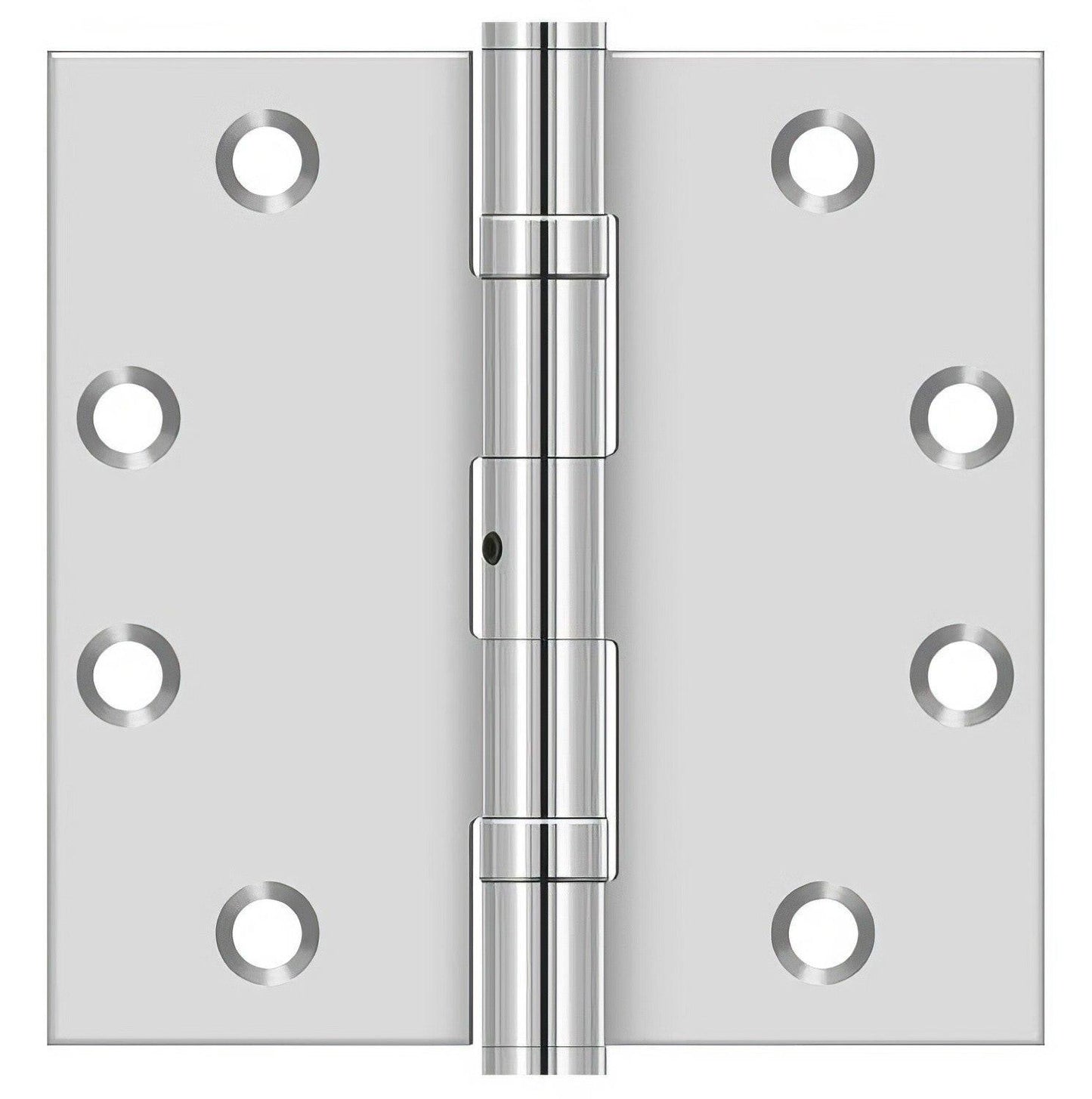 Deltana SS45NBU 4-1/2" x 4-1/2" Stainless Steel Square Corner Ball Bearing Door Hinge NRP