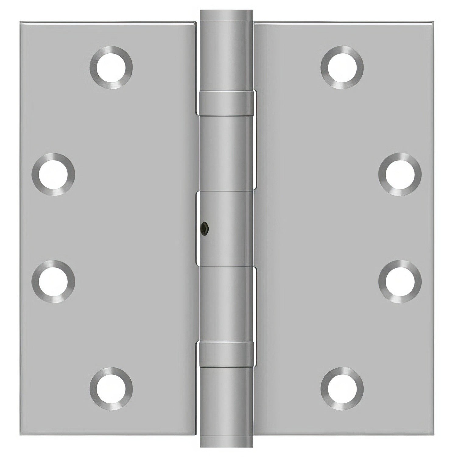 Deltana SS45NBU 4-1/2" x 4-1/2" Stainless Steel Square Corner Ball Bearing Door Hinge NRP.